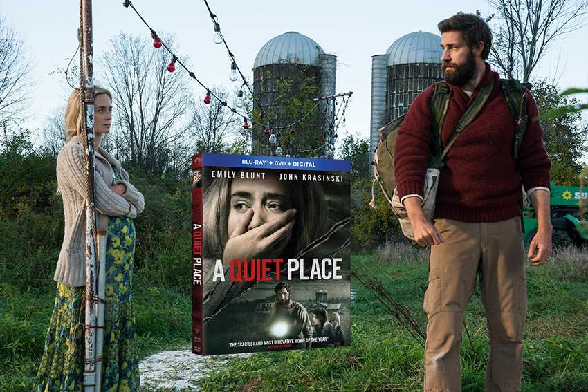 A Quiet Place John Krasinski Emily Blunt DVD giveaway