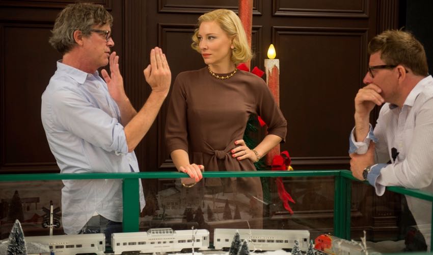Carol movie Todd Haynes Cate Blanchett on set