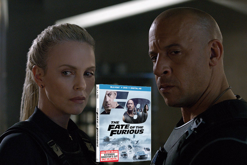 Fate of the Furious Vin Diesel Charlize Theron DVD giveaway