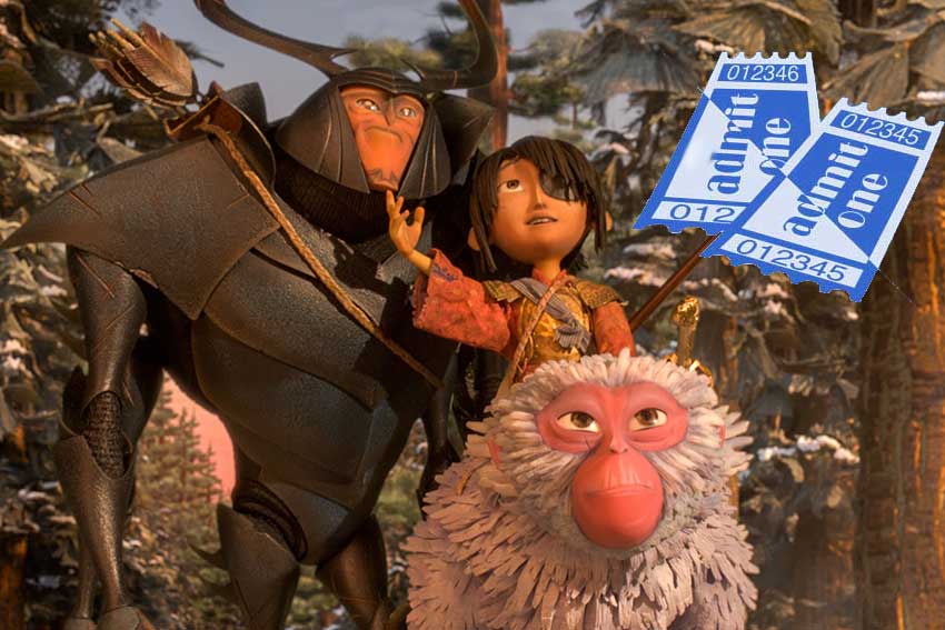 Kubo and the Two Strings movie ticket giveaway