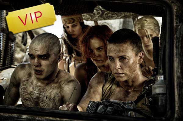 Mad Max Fury Road Charlize Theron Nicholas Hoult image premiere