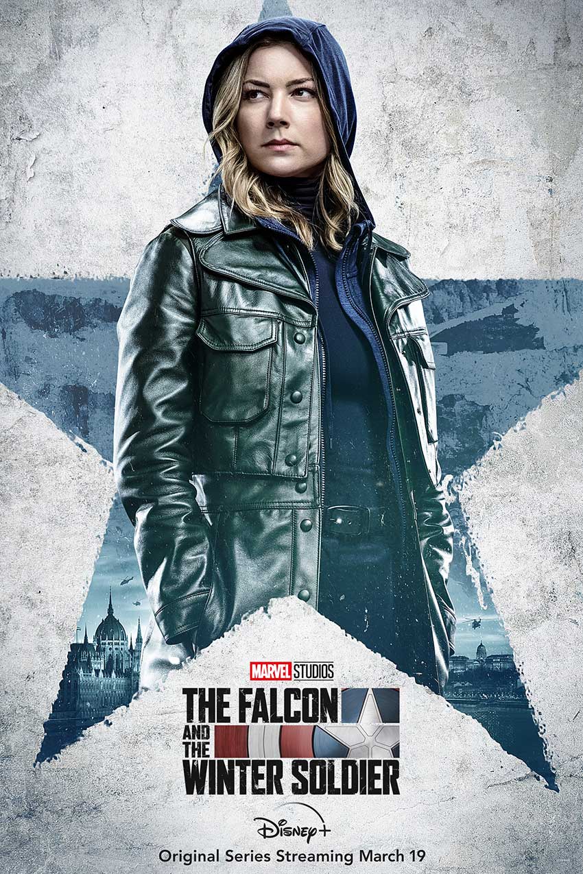 Falcoln and Winter Soldier character poster Emily VanCamp