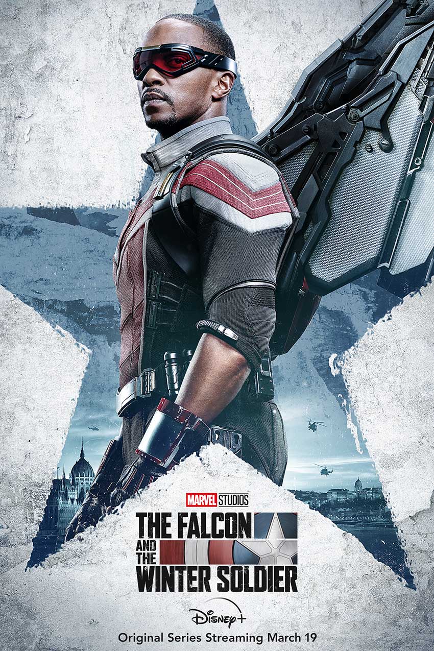 Falcoln and Winter Soldier character poster Sam Wilson