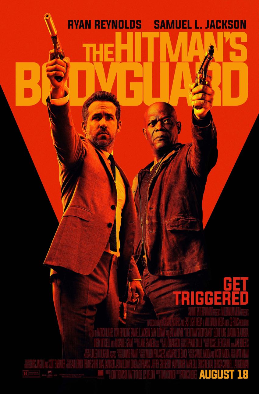 Hitmans Bodyguard Ryan Reynolds Samuel L Jackson movie poster