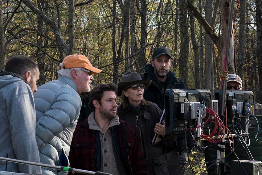 A Quiet Place on set