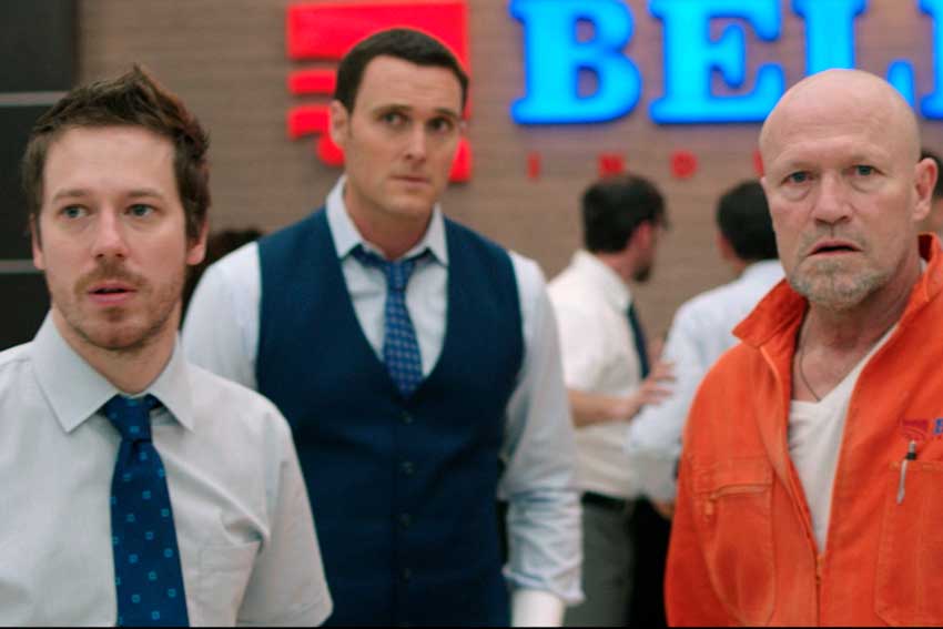 'The Belko Experiment's' John Gallegher Jr., Adria Arjona, Sean Gunn, Michael Rooker, Director Talk Bloody Set