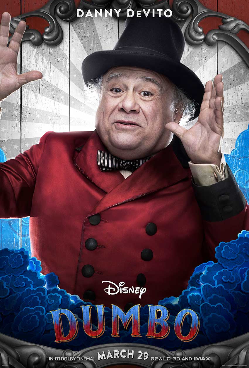 Dumbo movie Danny DeVito character poster