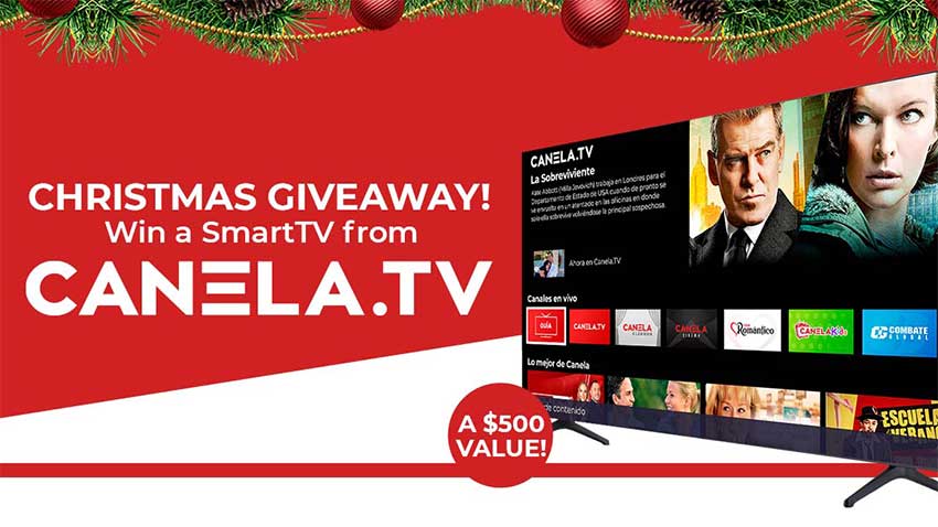 Streaming Service Canela TV Celebrates Christmas with a TV Giveaway