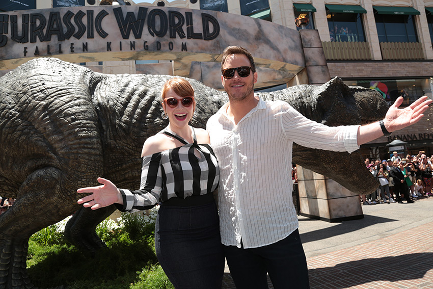 Chris Pratt Bryce Dallas Howard Jurassic World 2 Stunt