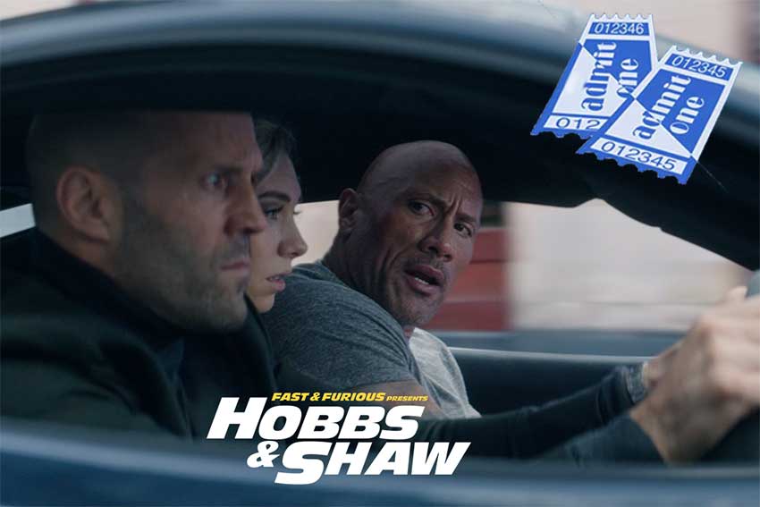 Freebies: 'Fast & Furious Presents: Hobbs & Shaw' 8-City Movie Pass Giveaway