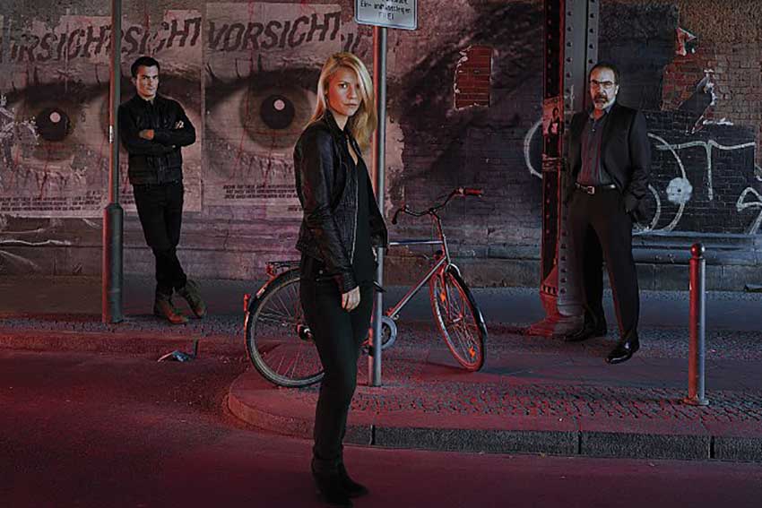 Homeland Season 6 Claire Danes, Rupert Friend and Mandy Patinkin
