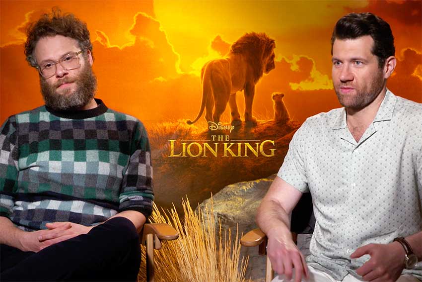 Seth Rogen and Billy Eichner's Recording Booth Antics Made It Into 'The Lion King'