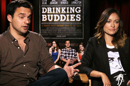 DRINKING BUDDIES Olivia Wilde and Jake Johnson Talk Beer & Why Anna Kendrick is a ‘Lightweight’