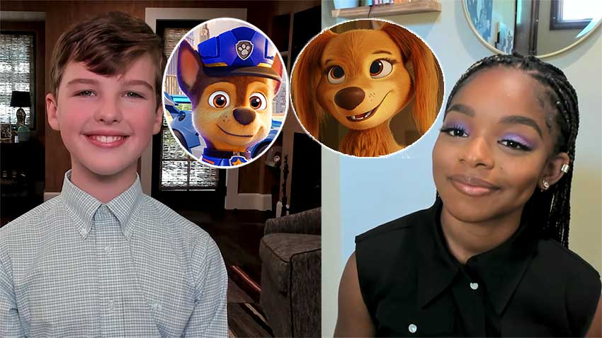 'Paw Patrol: The Movie' Stars Marsai Martin and Iain Armitage Talk Favorite Dogs 