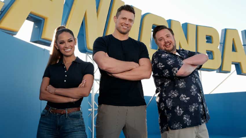 Rocsi Diaz's on Reigning in The Miz on USA's Cannonball Show