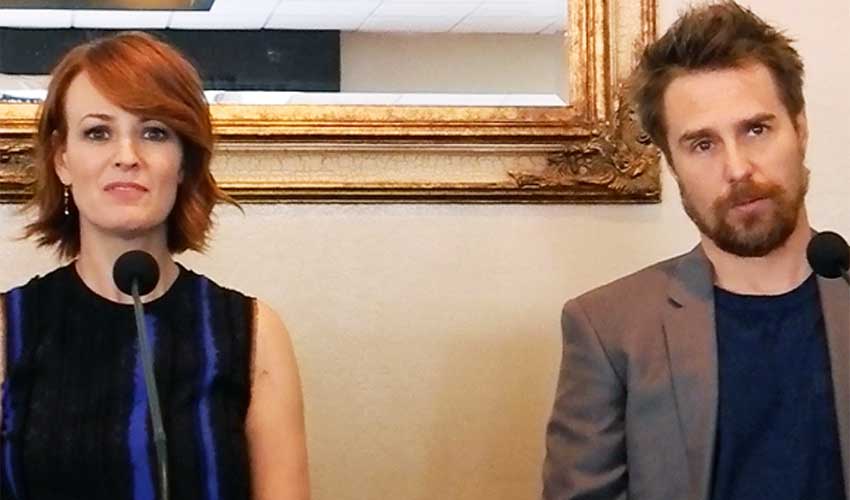 'Poltergeist's' Sam Rockwell, Rosemarie DeWitt and Director Talk Scary Clowns, Ghosts and Horror Movies