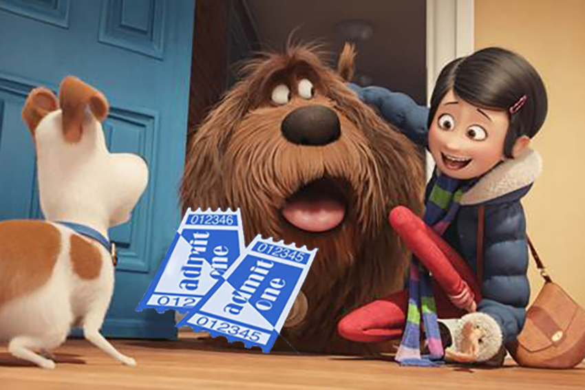 Secret Life of Pets ticket giveaway