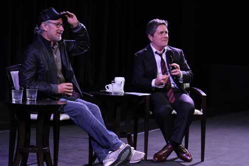 Photo credit:  Peter Wintersteller/ABImages  (Left to right) Steven Spielberg and Paramount Chairman and CEO Brad Grey at the INDIANA JONES AND THE RAIDERS OF THE LOST ARK special screening and Q&A held September 13th at Paramount Studios in Hollywood, CA.