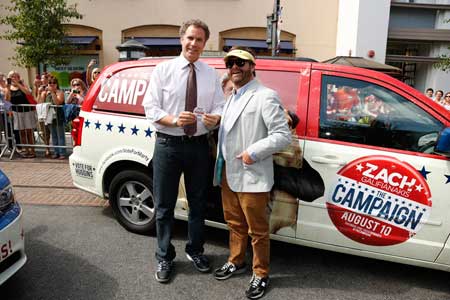 Will Ferrell and Zach Galifianakis Campaign For Latino Vote