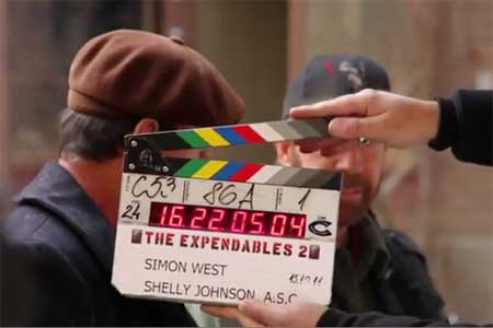 THE EXPENDABLES 2 On Set Video Footage
