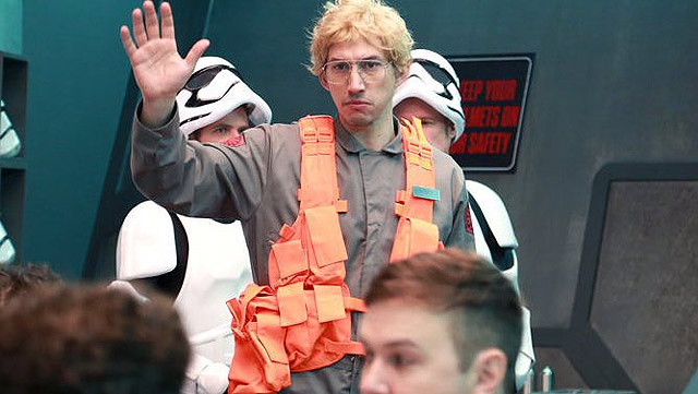 Kylo Ren Goes Undercover Boss in SNL Skit