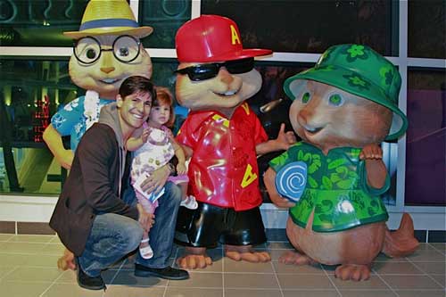 Poncho de Anda with the Chipmunks