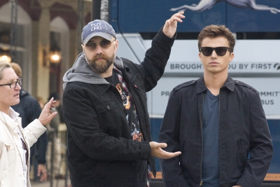 Craig Brewer, Kenny Wormald on FOOTLOOSE set