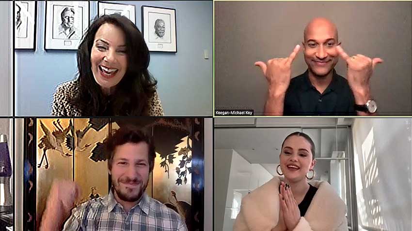 Selena Gomez, Andy Samberg, Fran Drescher, Keegan-Michael Key Talk 'Hotel Transylvania Transformania'
