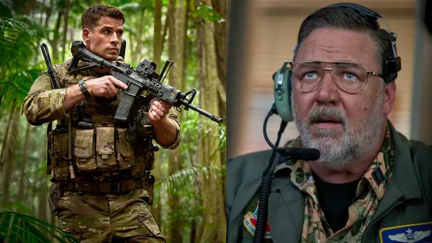 Movie Review: Russell Crowe and Liam Hemsworth in 'Land of Bad'