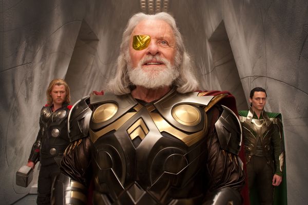 Anthony Hopkins and Chris Hemsworth in THOR