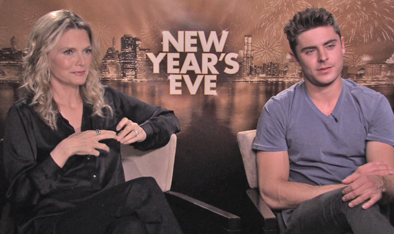 Confetti Ruins Zac Efron's Kiss with Michelle Pfeiffer