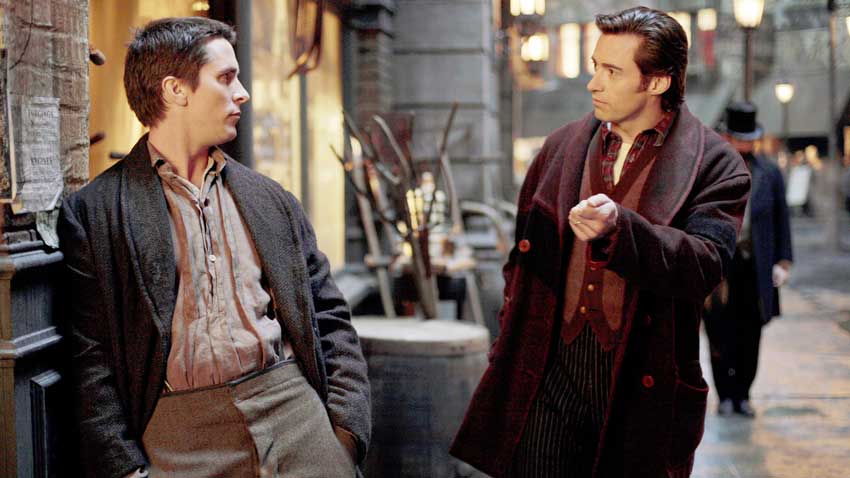 Christian Bale and Hugh Jackman in The Prestige 