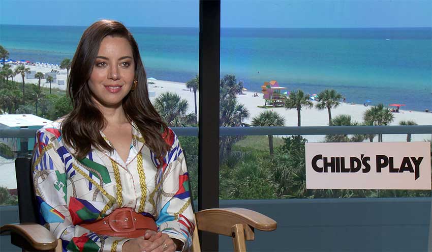 Aubrey Plaza Childs Play CineMovie Interview
