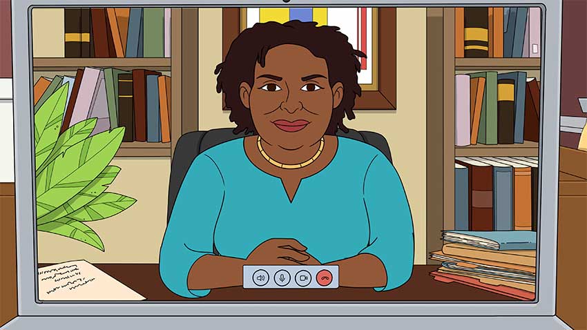 Blackish animated show Stacey Abrams 2