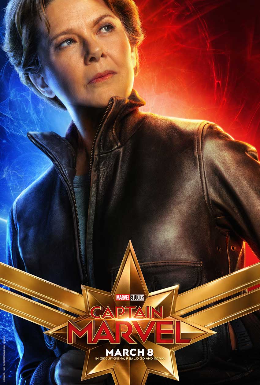 Captain Marvel Annette Bening poster
