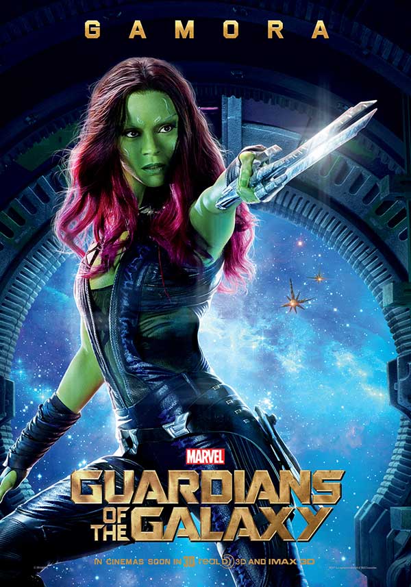 GAMORA Guardians of the Galaxy movie poster