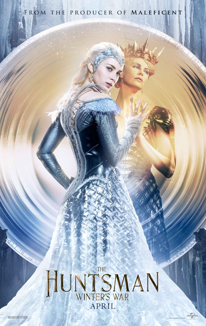The Huntsman movie poster Emily Blunt Charlize Theron