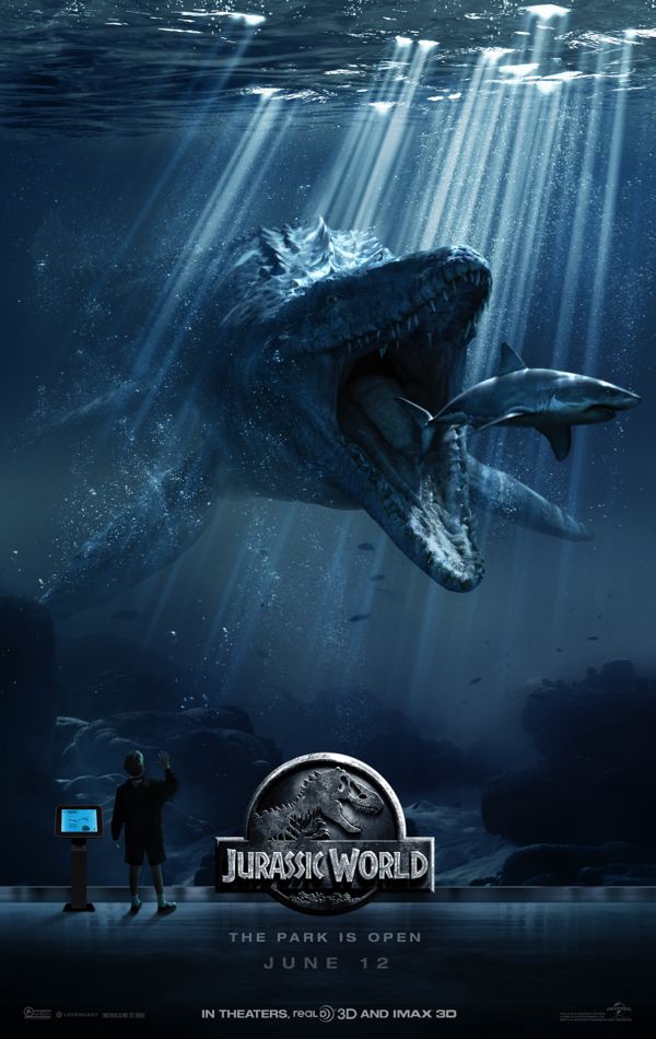 Jurassic World Movie Poster Underwater Rex