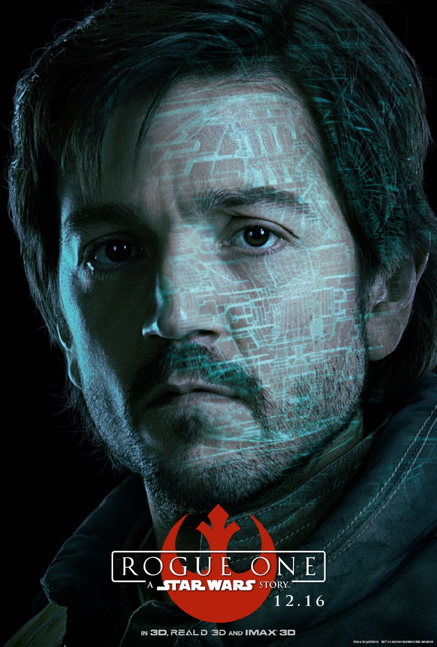 Star Wars Rogue One Character Posters Diego Luna Capt Andor