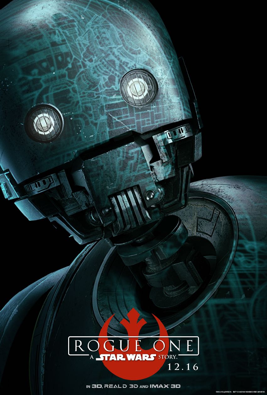 Star Wars Rogue One Character Posters K2SO
