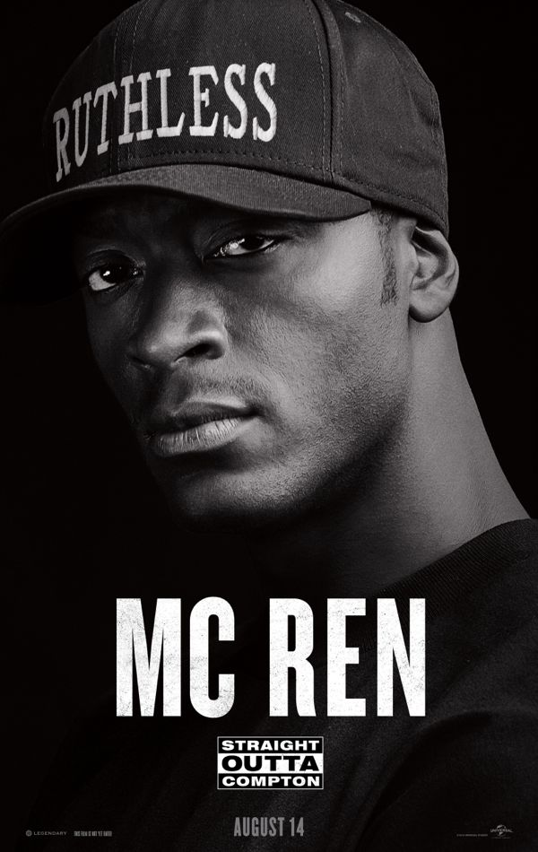 Straight Outta Compton poster Aldis Hodge as MC Ren