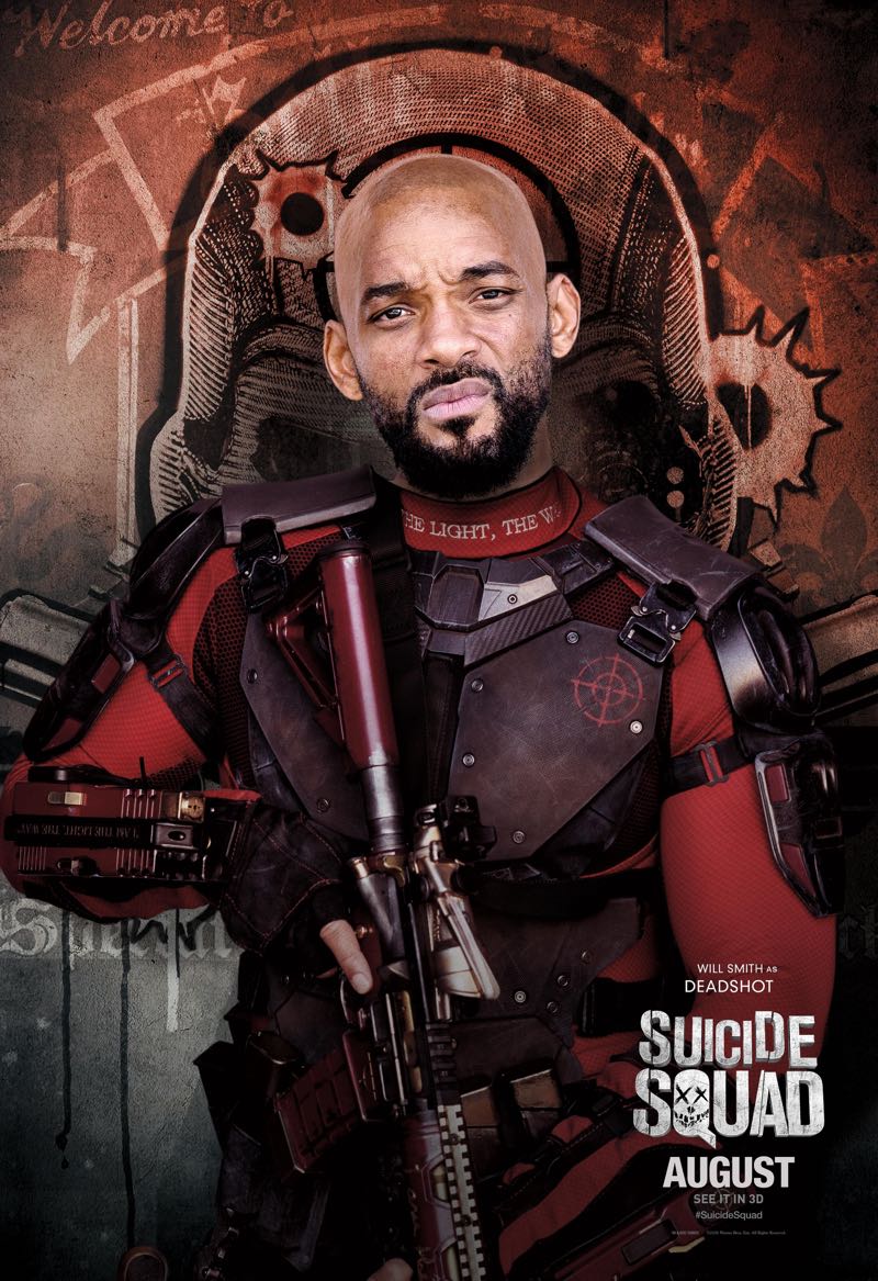 Deadshot Suicide Squad character poster Will Smith