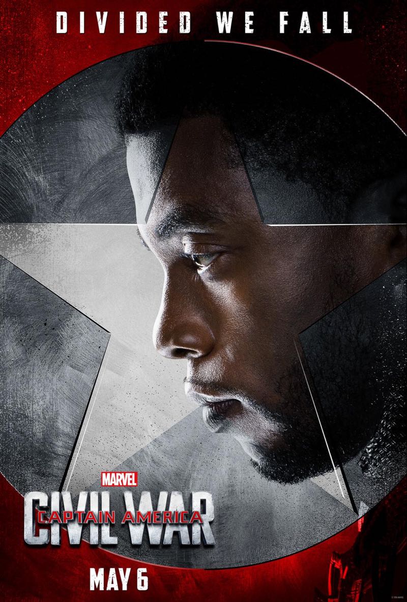 CaptainAmerica CivilWar TeamIronMan movie posters Panther