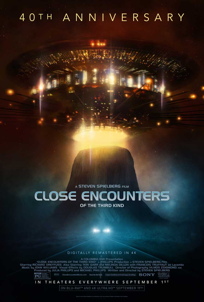 Close Encounters of the Third Kind 40th Anniversary poster