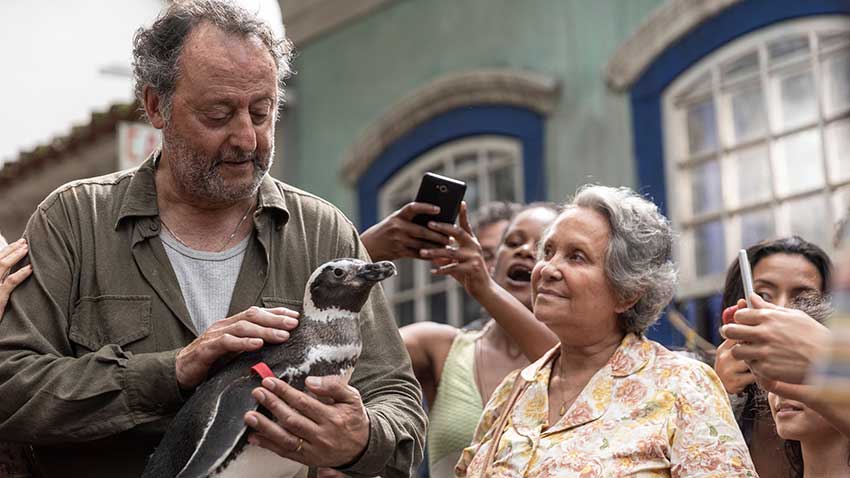 Jean Reno Adriana Barraza in My Penguin Friend Roadside Attractions