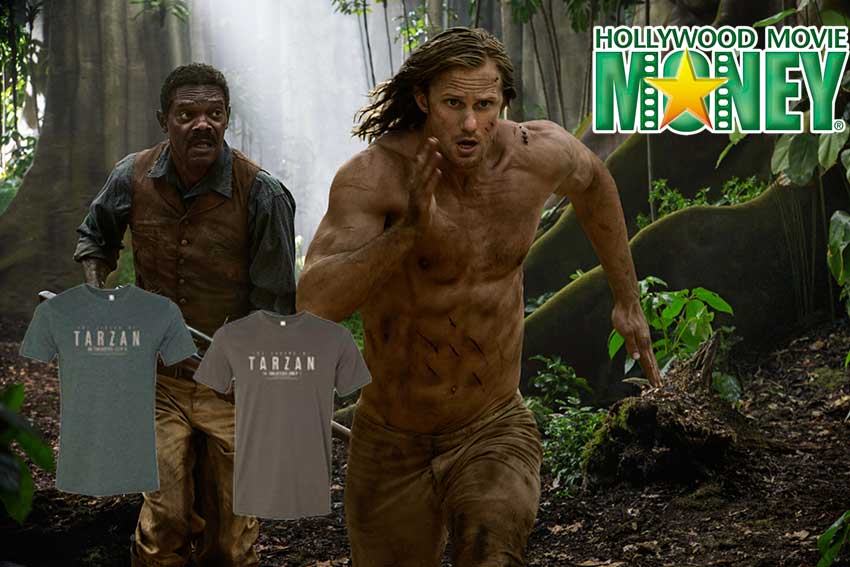 Legend of Tarzan Hollywood Movie money tshirt giveaway