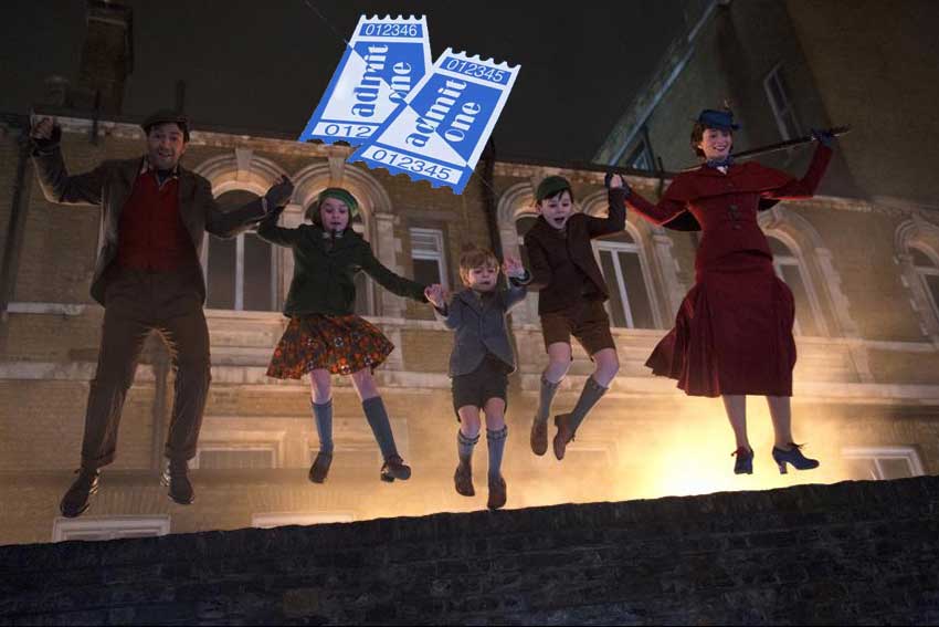 Mary Poppins Returns Ticket Giveaway