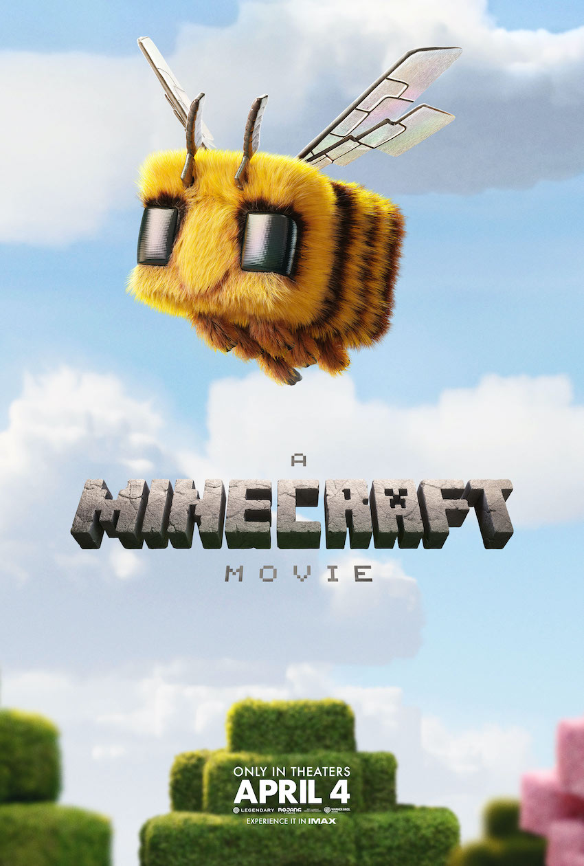 Minecraft movie poster 2025