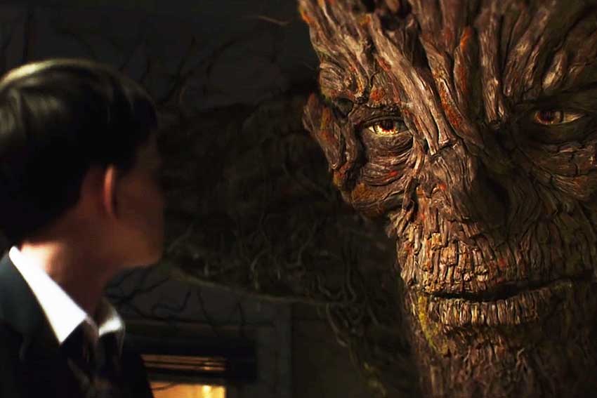 Monster Calls Lewis Macdougall and Liam Neeson