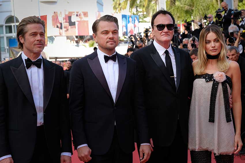 Once Upon A Time in Hollywood Cannes Premiere Tarantino DiCaprio Brad Pitt Margot Robbie (Photo Credit: Olivier Vigerie, Copyright© 2019 CTMG, Inc. All Rights Reserved 